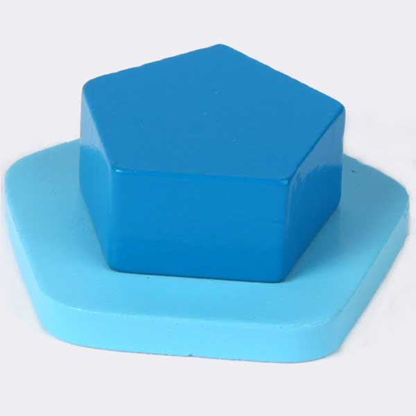 Wooden Pentagon Puzzle Piece