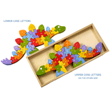 wooden alphabet stegosaurus puzzle