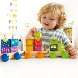 Child with Early STEM building blocks train