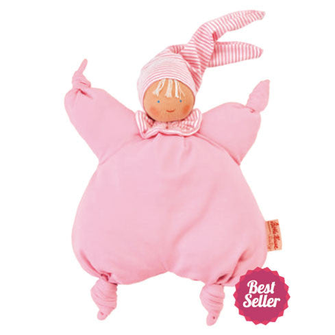 Organic pink doll for newborns