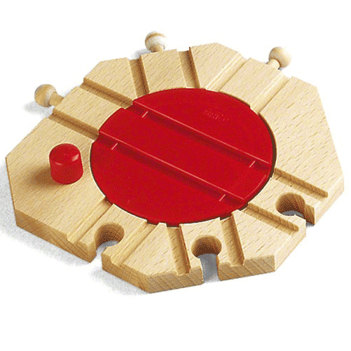 mechanical turntable for wooden trains