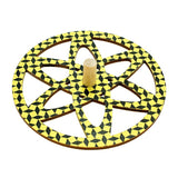 Party Favor - yellow wooden spinning top
