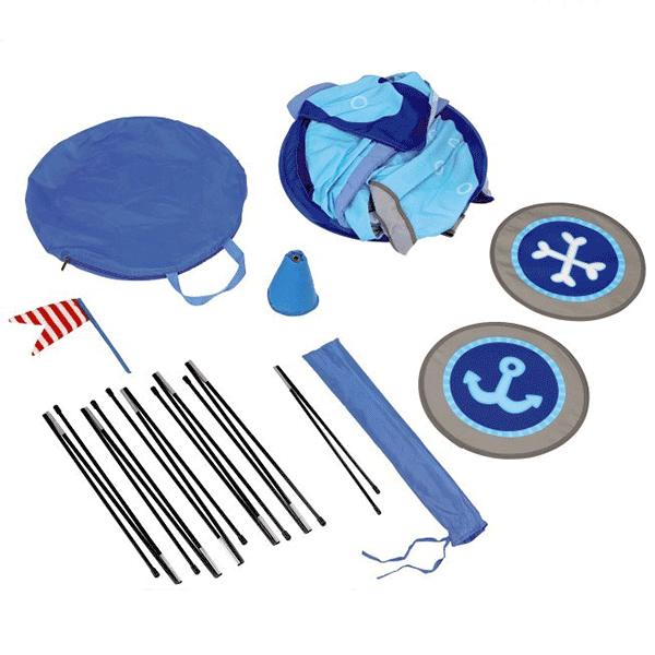 Parts of ocean theme play tent