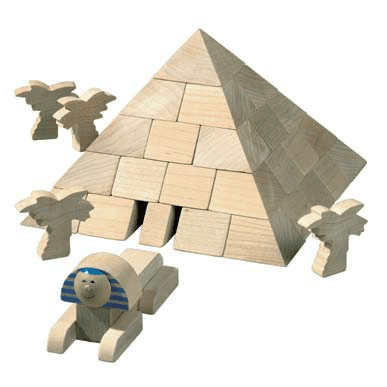 Egyptian Pyramid Wooden Building Blocks