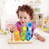 Toddler with Counting Stacking Toy