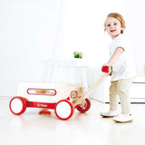 Child with Pull Toy Wooden Wagon
