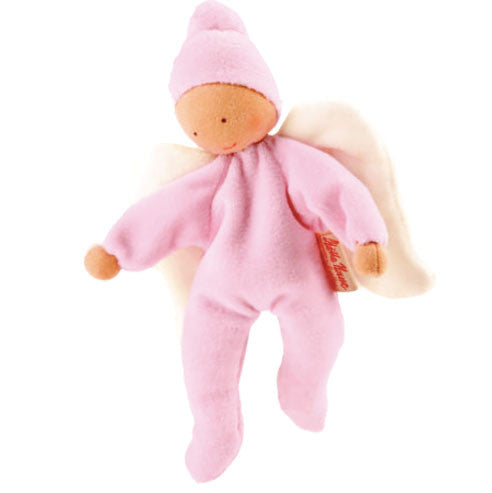 Organic pink guardian angel doll