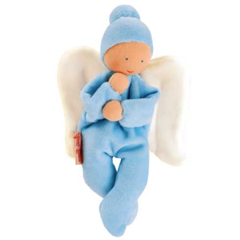 Blue guardian angel doll