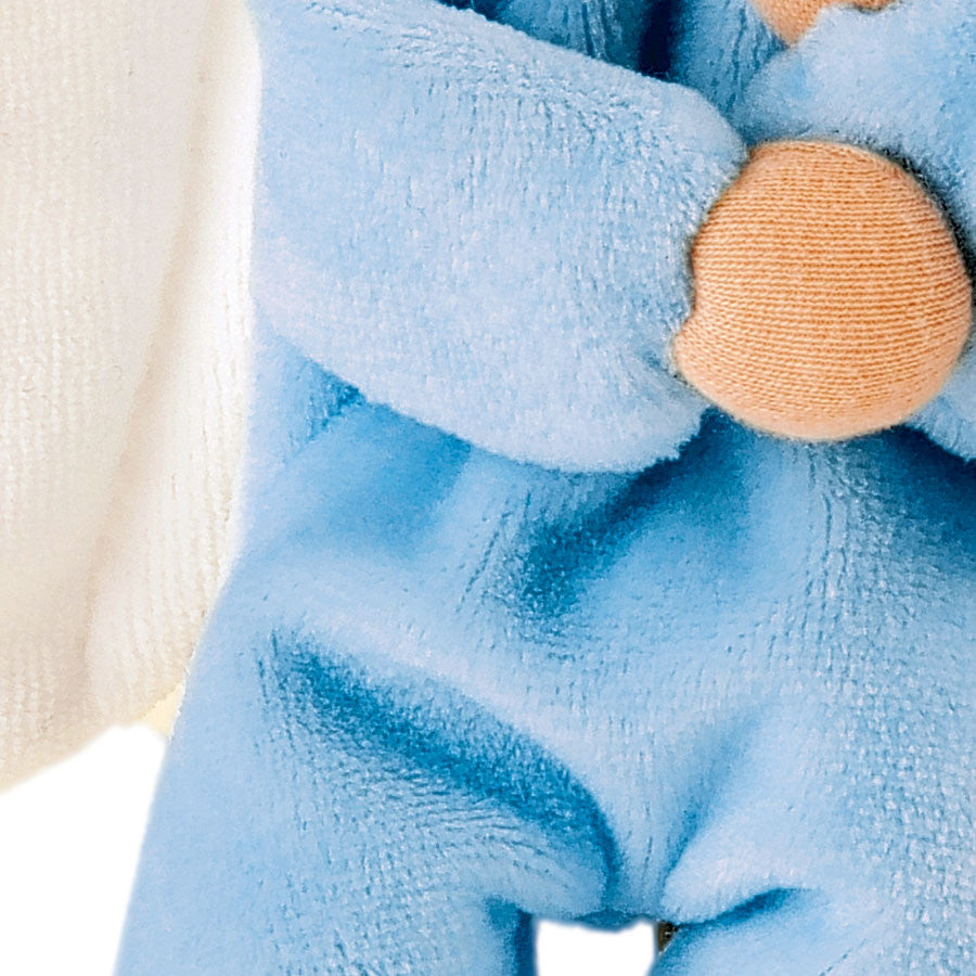 Craftsmanship of organic guardian angel doll