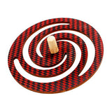 Stocking Stuffer - red wooden spinning top
